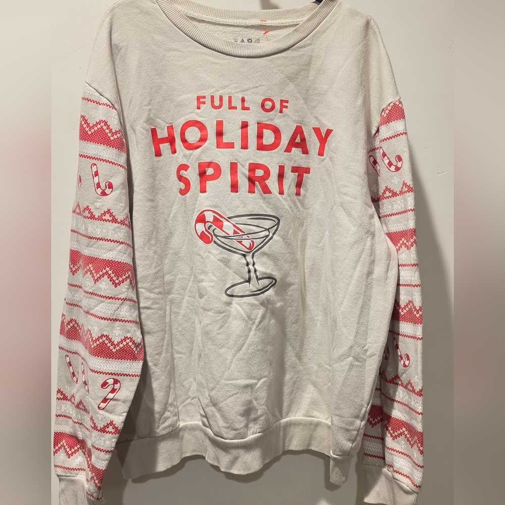 Holiday Spirit Sweater - Red and White